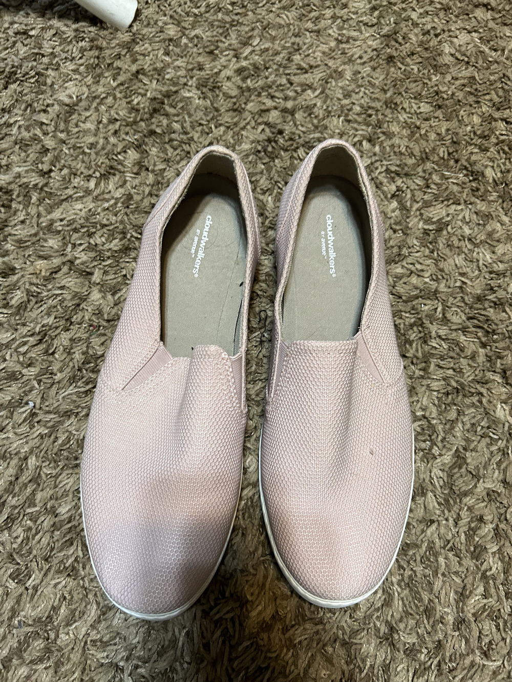 Cloudwalkers Pink Slip-On Casual Shoes Size 11W